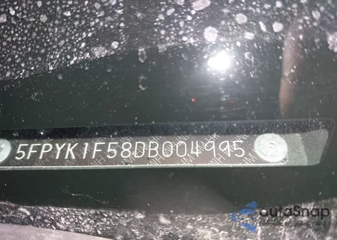 2013 Honda Ridgeline Rtl from USA, damaged, VIN 5FPYK1F58DB004995